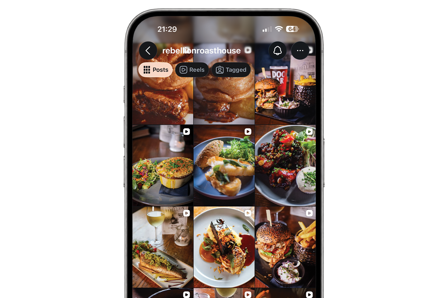 Rebellion Roast House social media content by XPY Creative