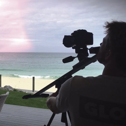 Filmmaker shooting coastal content in Cornwall for XPY Creative